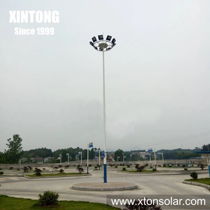 AC/DC 12V LED High Mast Lighting With Hot DIP Galvanized Pole Price List