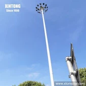 Aštuonkampis kūginis aukšto stiebo šviesos stulpas